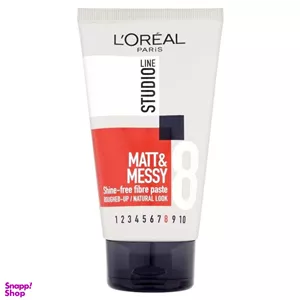ژل حالت دهنده مو لورآل (Loreal) مدل Matt و Messy شماره 8 حجم 150 میلی‌لیتر