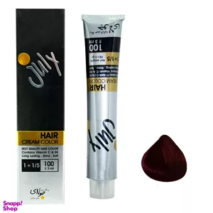 رنگ مو جولای (July) شماره 4.99 رنگ شرابی تیره حجم 100 میلی‌لیتر