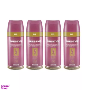 اسپری خوشبو کننده بدن زنانه پرستیژ (Prestige) مدل Elle حجم 150 میلی‌‌لیتر مجموعه 4 عددی