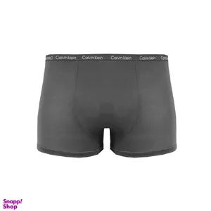 شورت پادار مودال طرح Calvin Kline کد shm123-2 رنگ طوسی تیره