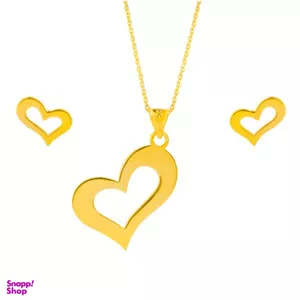 نیم ست طلای 18 عیار شمیم گلد گالری مدل GLE180 