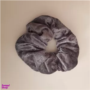 کش مو دخترانه مدل مخملی ساده طوسی