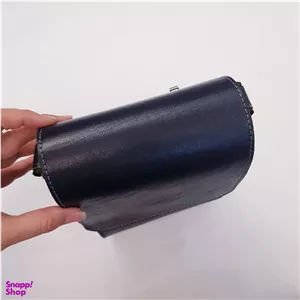 کیف چرم طبیعی ساده رنگ سرمه‌ ای