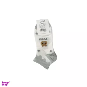 جوراب مچی زنانه طرح خرسی کد 042