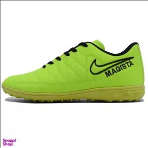 کفش فوتسال مردانه کد C-7380 رنگ سبز فسفری (غیراصل)