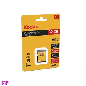 کارت حافظه کداک (Kodak) مدل Emtec UHS I U1 Class 10 85MBps 580X SDHC ظرفیت 32GB