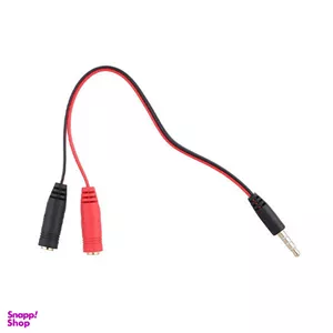 کابل تبدیل 1 به 2 جک 3.5 میلیمتری مدل PAR1 طول 0.2 متر