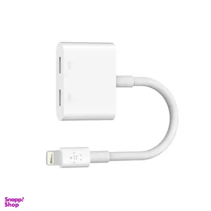 کابل مبدل لایتنینگ 2x1 بلکین F8J198BTWHT طول 14سانتیمتر
