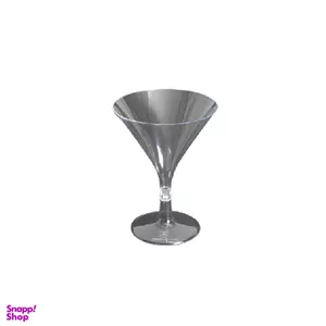 جام یکبار مصرف گرد کوشا مدل سپهر ظرفیت 180cc رنگ بی رنگ و شفاف تکی