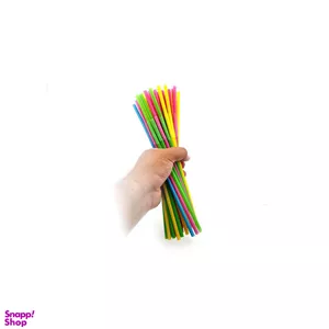 نی نوشیدنی کد 1846 بسته 50 عددی چند رنگ