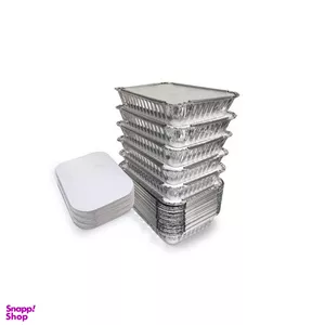 ظرف یکبار مصرف مدل کد 121 بسته 10 عددی رنگ نقره ای