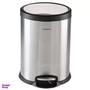 سطل زباله پدالی سام ست مدل V طرح استوانه ای کد 45140 ظرفیت 16 لیتری