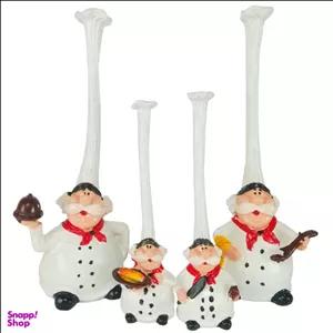 مجسمه آشپز کلاه بلند شیانچی مدل 020020224 مجموعه 4 عددی