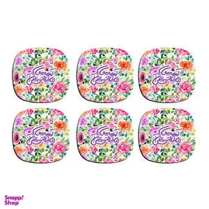 زیر لیوانی ترمه طراحان ایده مدل بهار جان ها کد trm206 بسته 6 عددی