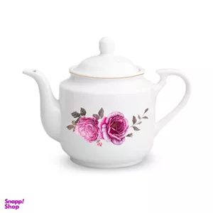 قوری چینی زرین ایران مدل Roseflower بزرگ 8