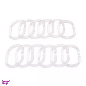 حلقه پرده حمام ایکیا مدل Ringsjon بسته 12 عددی