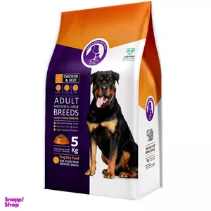 غذای خشک سگ بالغ سزار و کندی مدل Adult Medium & Large وزن 5 کیلوگرم