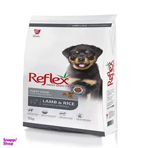 غذا خشک توله سگ رفلکس مدل Lamb & Rice وزن 15 کیلوگرم