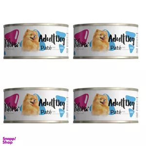 کنسرو غذای سگ نژاد کوچک فیفورا (Fifora) مدل Fish وزن 100 گرم بسته 4 عددی