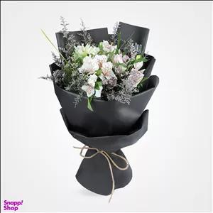 دسته گل طبیعی گل بازار (Gol Bazar) مدل آلسترومریای تسکین