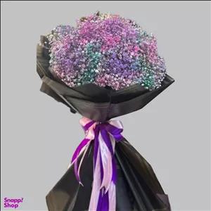 دسته گل چیپس عروس هلندی با تزیین کاغذ رنگی