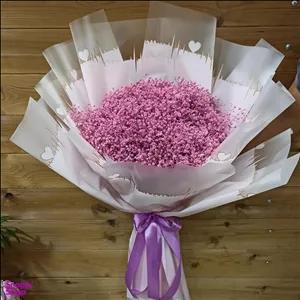 دسته گل ژیپسوفیلا رنگ صورتی