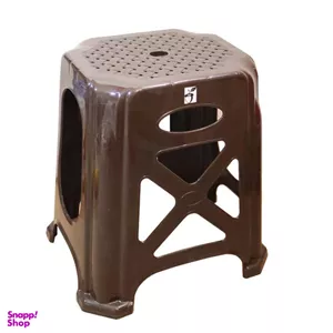 چهارپایه طرح حصیر بافت مدل بلوط کد YPB-1017-47CM