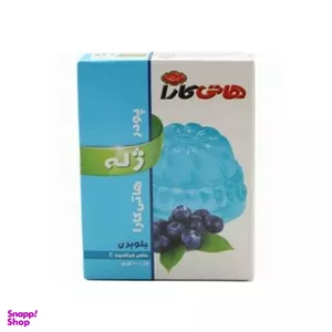 پودر ژله بلوبری هاتی کارا وزن 100 گرم