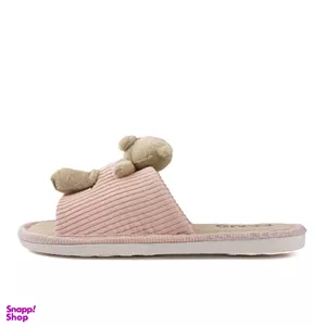 دمپایی زنانه طرح گوچی مدل تدی رنگ صورتی