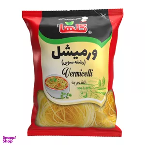 رشته سوپی ورمیشل گلها وزن 150 گرم بسته بندی سلفون