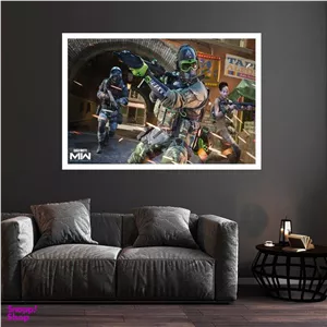 تابلو بکلیت طرح بازی Call of Duty مدل قاب شاسی W-s8760