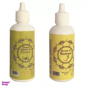 روغن تقویت کننده مو، مژه و ابرو مرهم یاب مدل جنسینگ و گل مغربی حجم 80 میلی لیتر مجموعه 2 عددی