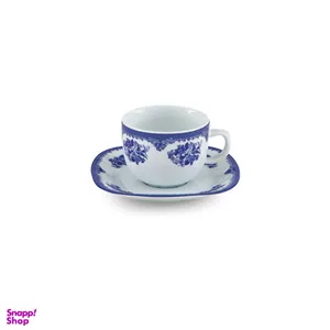 سرويس چای خوری 12 پارچه چينی زرين طرح فلورانس كواترو