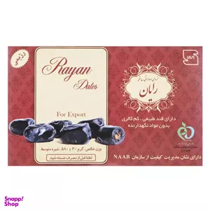 خرما مضافتی ساغر مدل رایان وزن 580 گرم