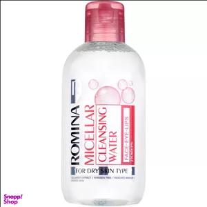 محلول پاک کننده آرایش چشم و صورت رومینا مدل 03 حجم 250 میلی لیتر