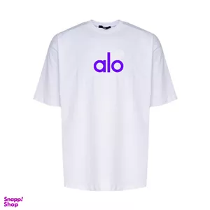 تیشرت لانگ کد TL41 طرح alo رنگ سفید