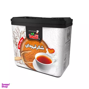 شکر قهوه ای گلها وزن 220 گرم بسته بندی قوطی