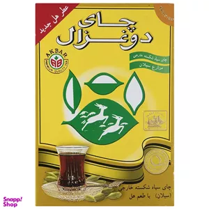 چای دو غزال با طعم هل وزن 500 گرم