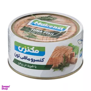 کنسرو ماهی تن با شوید در روغن گیاهی مکنزی وزن 180 گرم