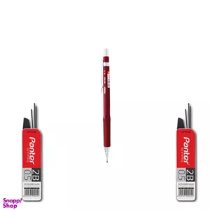 مداد نوکی پنتر مدل M&G به همراه نوک مداد نوکی مجموعه ی 3 عددی سایز 0.5