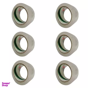 چسب پهن اندیکا مدل 50 میکرون عرض 5 سانتی‌متر بسته 6 عددی