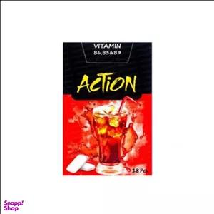 آدامس بدون شکر اکشن کولا بسته ۱۸ عددی