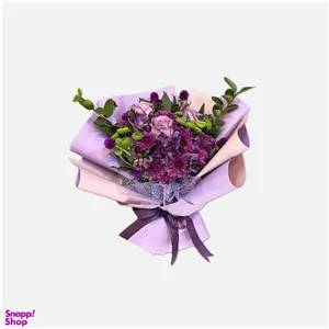 دسته گل طبیعی مدل خانم بنفشه