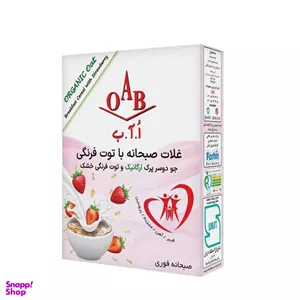 جو دوسر پرک صبحانه با توت فرنگی ارگانیک ا آ ب وزن 200 گرم