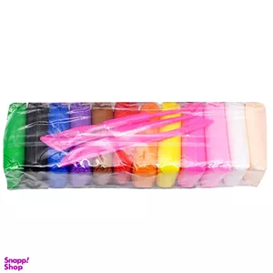 خمیر بازی سبک مدل Super Light Clay بسته 12 عددی سایز بزرگ