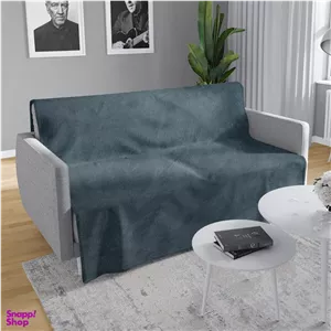 شال مبل شاران هوم مدل مخملی طرح ساده سایز 250×180 سانتی متر