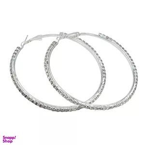 گوشواره زنانه حلقه ای طرح سواروسکی کد swar99