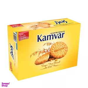 بیسکویت پذیرایی یولاف کامور وزن 450 گرم