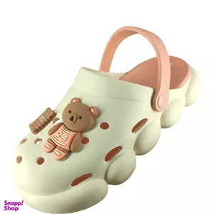 صندل کراکس زنانه مدل بیسکوییتی رنگ کالباسی