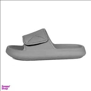 دمپایی حمام مردانه NP مدل ماتریکس رنگ طوسی